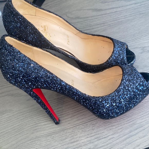 Christian Louboutin peep toe platforms - Picture 1 of 4